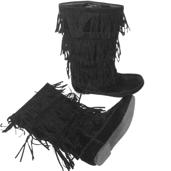 New Markdowns!! BLACK MID-CALF MOCCASIN BOOTS!!
