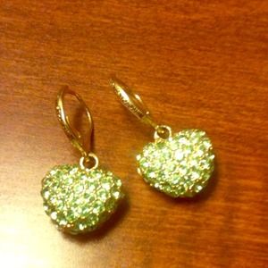 Joan Rivers Faux Peridot Earrings/ON HOLD