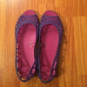 Crocs Purple Flats