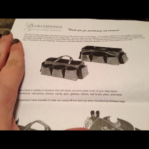 Bag organizer ( black)