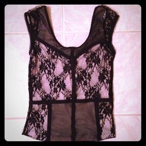 H&M Black Lace Top