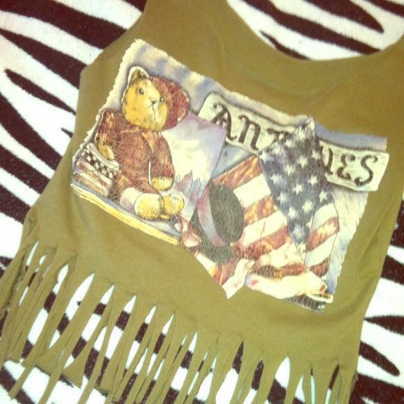 Fringe crop top💥Traded with luvbucs28💥
