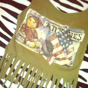 Fringe crop top💥Traded with luvbucs28💥