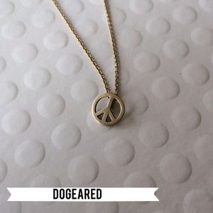 Dogeared Peace Sign Necklace