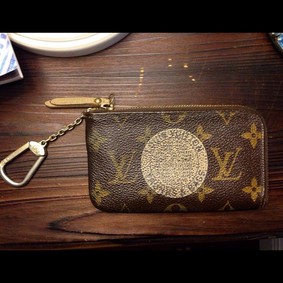 Louis Vuitton card pouch and key chain