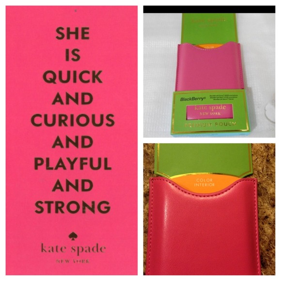 🎉sold🎉  leather Kate Spade iPhone pouch