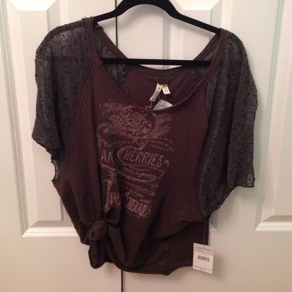 Free people cozy graphic tee
