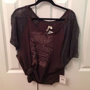 Free people cozy graphic tee