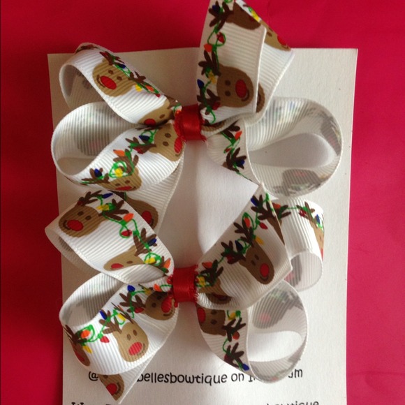 SOLD Christmas hairbows 🎅🎁