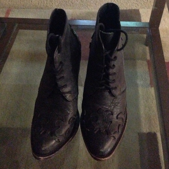 Jeffrey Campbell Black Leather Boots 🚫NO TRADES🚫