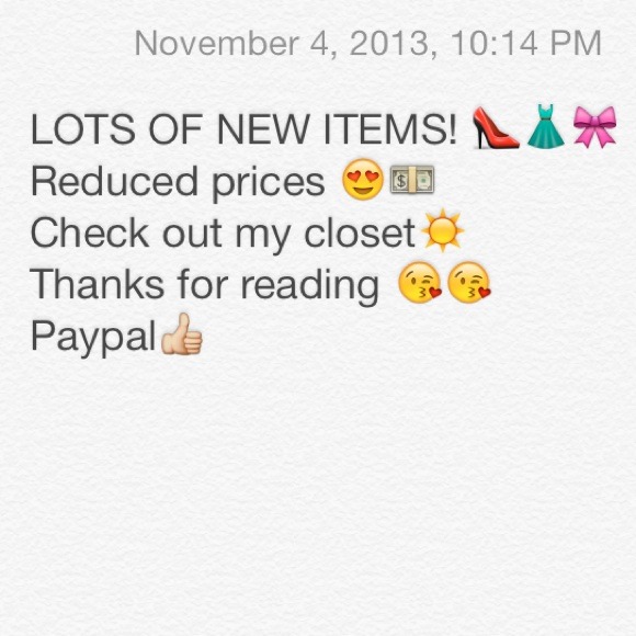 NEW ITEMS! REDUCED PRICES!