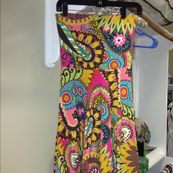 Uncle Frank Strapless twirl dress