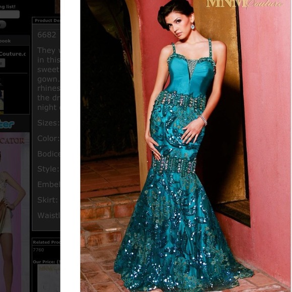 Gorgeous blue MnM couture dress