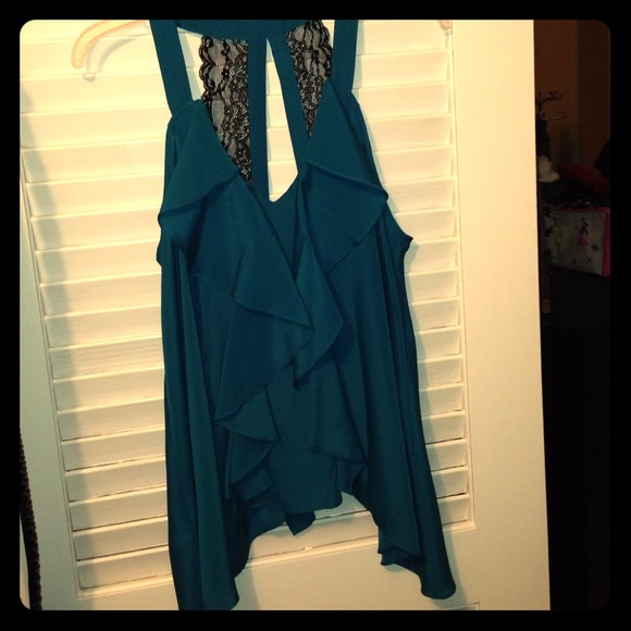 BCBG silk dressy blouse