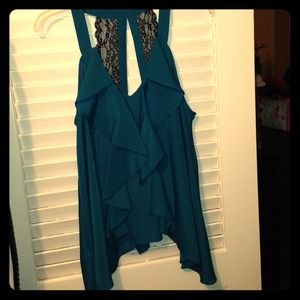 BCBG silk dressy blouse