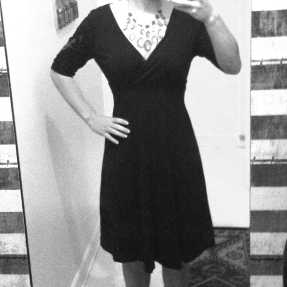Simple black dress by TALBOTS