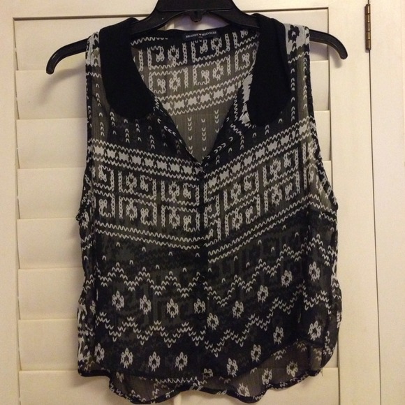 Aztec button up shirt