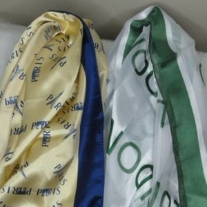 London and Paris scarves.