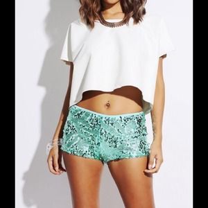 Sequined Hot Pant Party Shorts