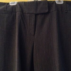 Charcoal Gray Pin Strip Dress Pants