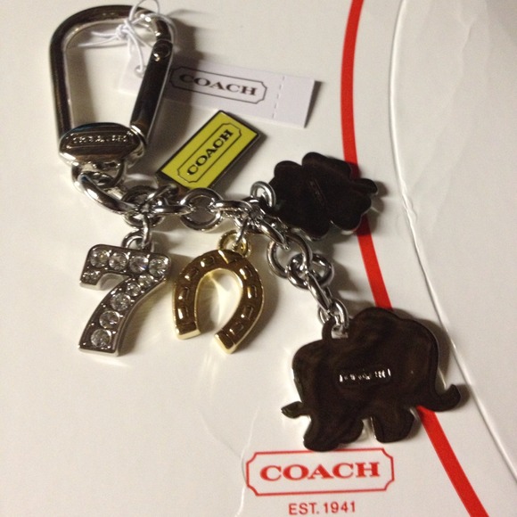 SOLD Coach Lucky Mix Keychain NWT - Picture 3 of 4