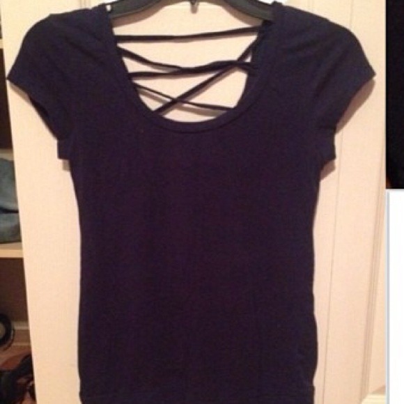 navy blue top