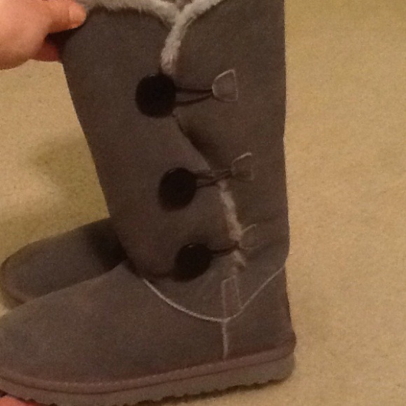 Ugg-inspired tall grey boots ✋Reserved✋