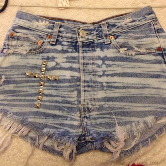 Cross high waisted shorts