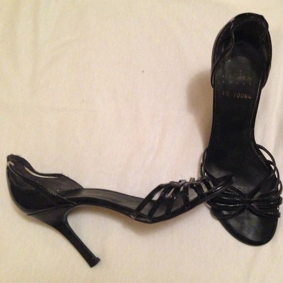 Black strappy heels