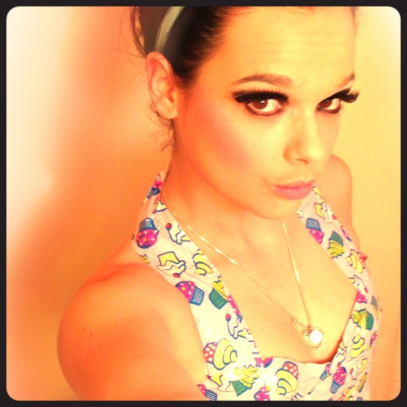 Custom duct tape bustier