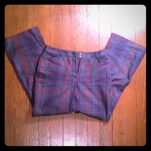 Lands End tartan print pants