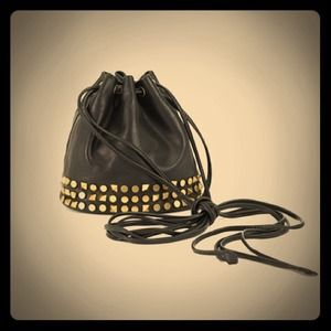 Tory Burch leather studded pouch - Authentic