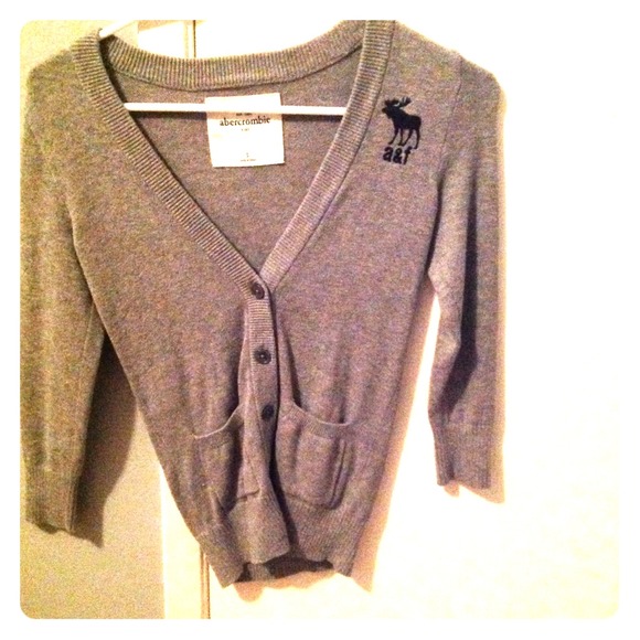 grey cardigan
