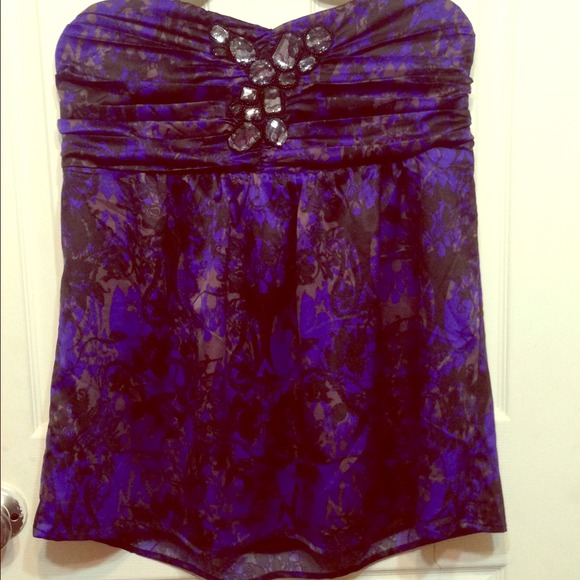 Torrid plus size 2 tube top w/ lacedgems