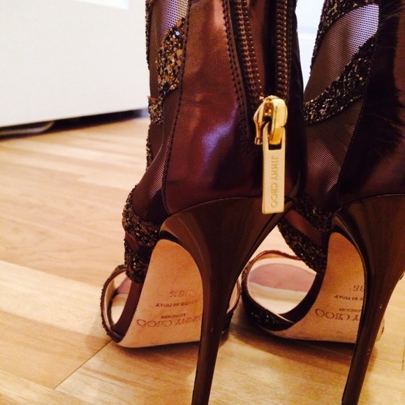 🔴sold!! Auth jimmy choo brown glitter heels - Picture 3 of 4