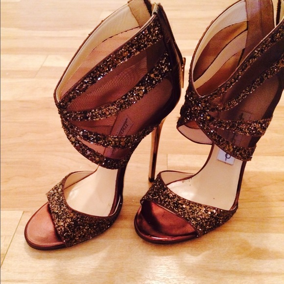 🔴sold!! Auth jimmy choo brown glitter heels - Picture 4 of 4