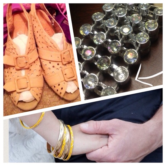 PARTIAL shoes, bangles and belt