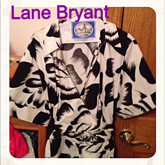 Size 24 Floral Lane Bryant Wrap-Style Dress