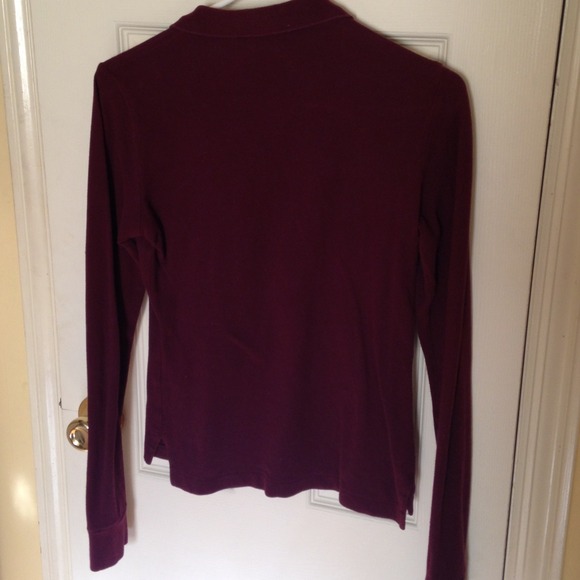 πRalph Lauren the skinny polo size S. burgundyπ - Picture 3 of 4