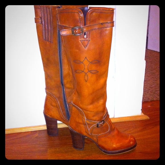 Vintage leather boots
