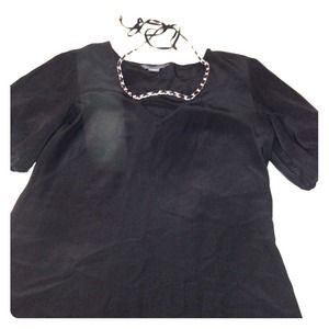 Size 6 black silky dressy Armani exchange dress