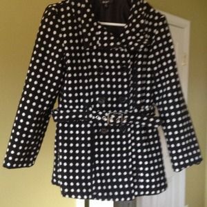 BCX girl Black and white Coat.