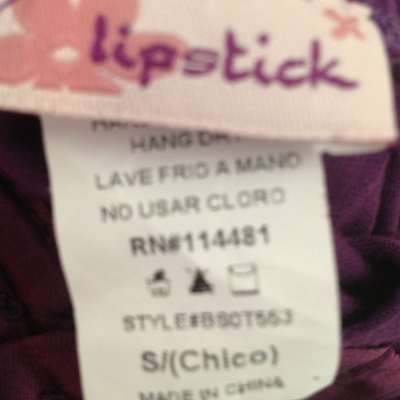 Cute purple top by lipstick - Picture 4 of 4