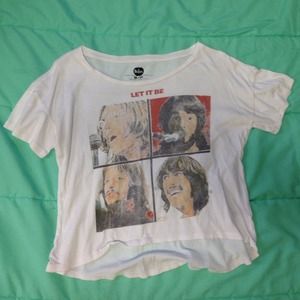 Beatles shirt, shows tummy