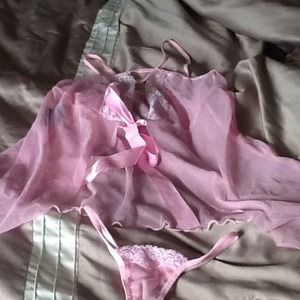 Lingerie set. Thong and top