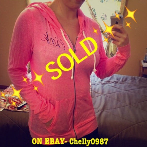 ✨SOLD EBAY✨Victoria's Secret PINK Light Hoodie