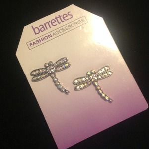Dragonfly hair barrettes