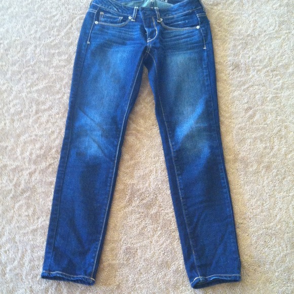 American EagleSkinny stretch dark wash jeans.
