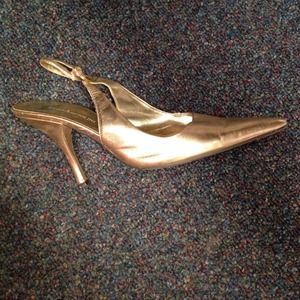 Gold Enzo Angiolini Heels make an offer