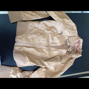 Brown leather jacket!